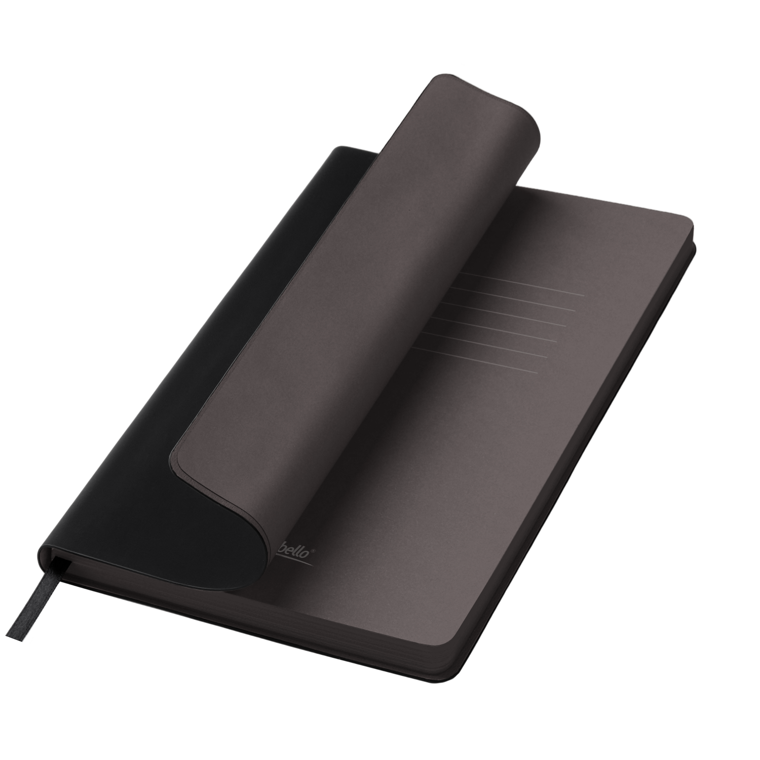 Ежедневник Латте софт-тач (Latte soft touch) недатированный, черный