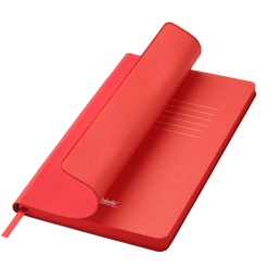 Ежедневник Латте софт-тач (Latte soft touch) недатированный, красный