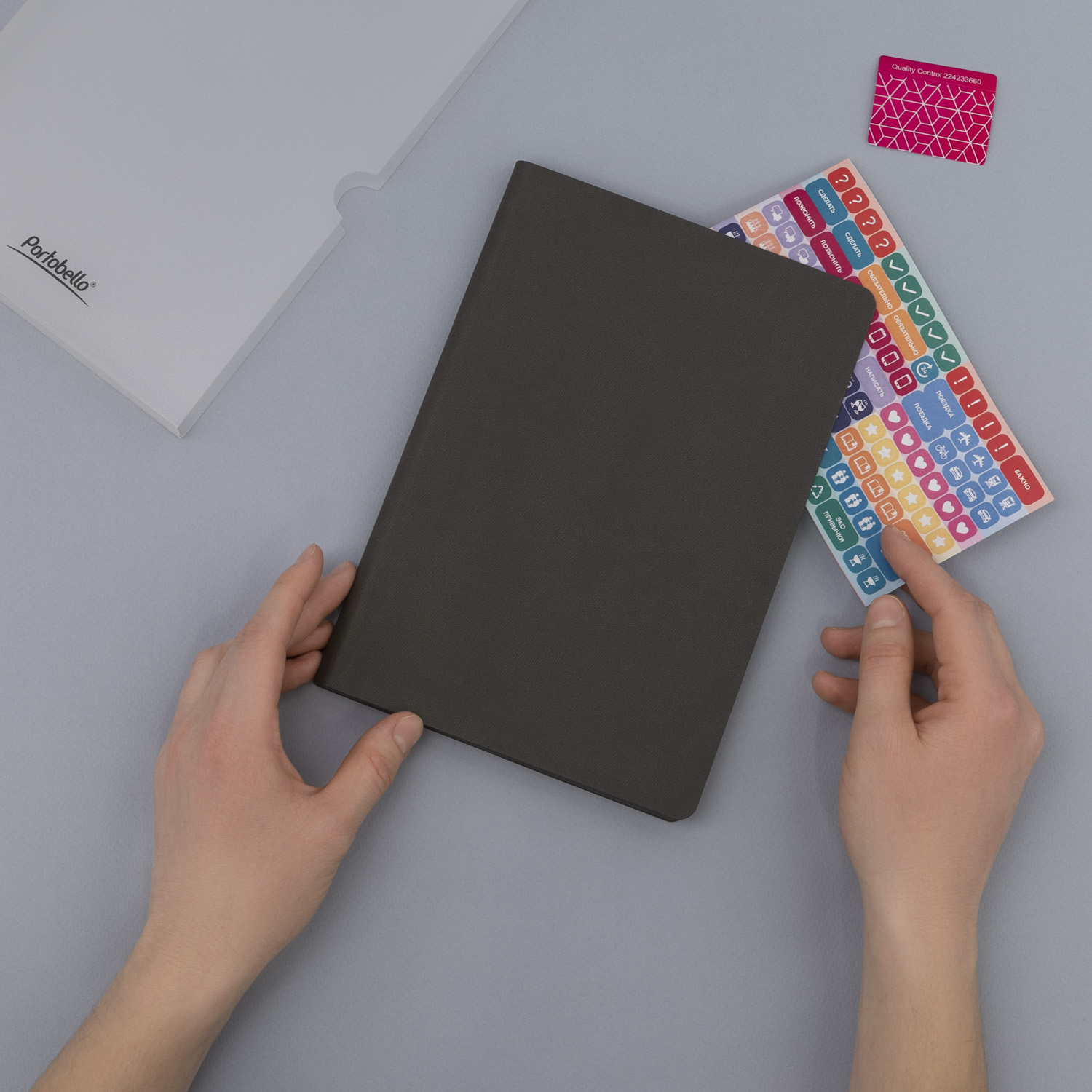 Ежедневник Латте софт-тач (Latte soft touch) недатированный, красный