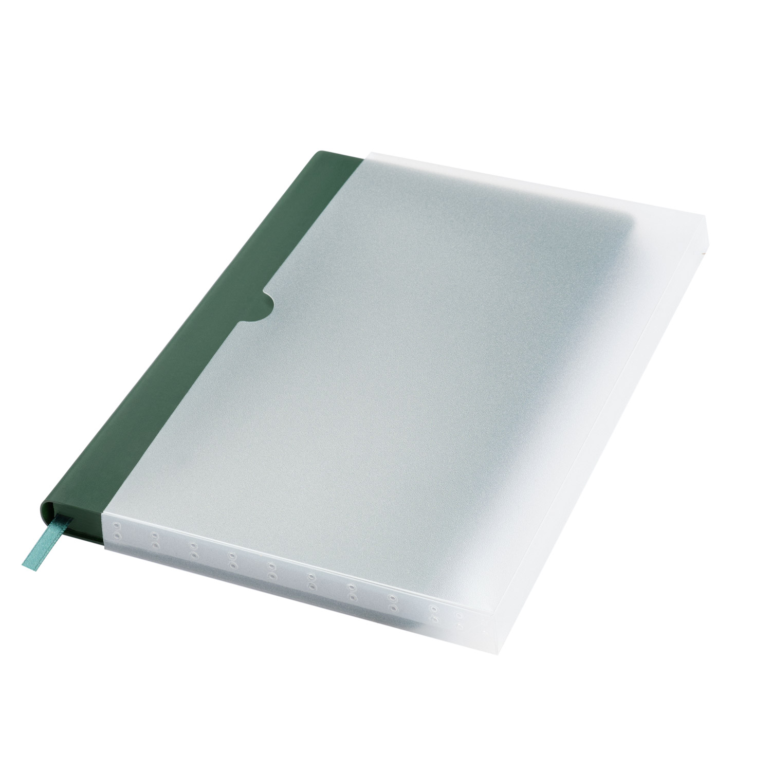 Ежедневник Латте софт-тач (Latte soft touch) недатированный, зеленый