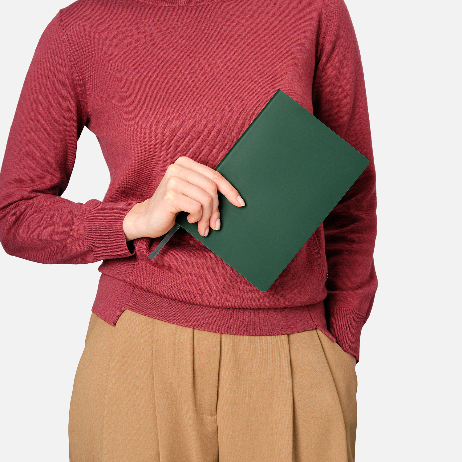 Ежедневник Латте софт-тач (Latte soft touch) недатированный, зеленый