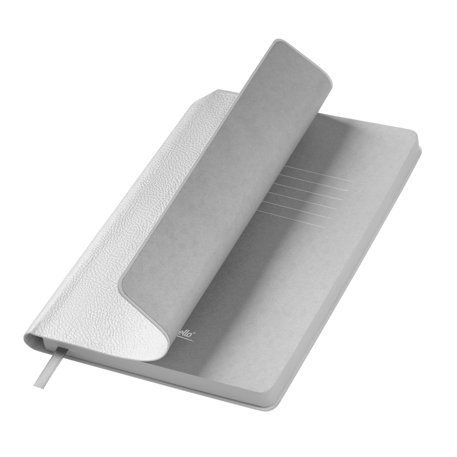 Ежедневник Молто (Molto) недатированный, серебряный