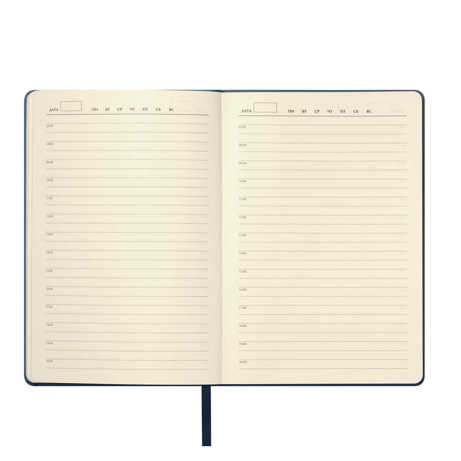 Ежедневник Молто (Molto) недатированный, синий (без упаковки, без стикера)