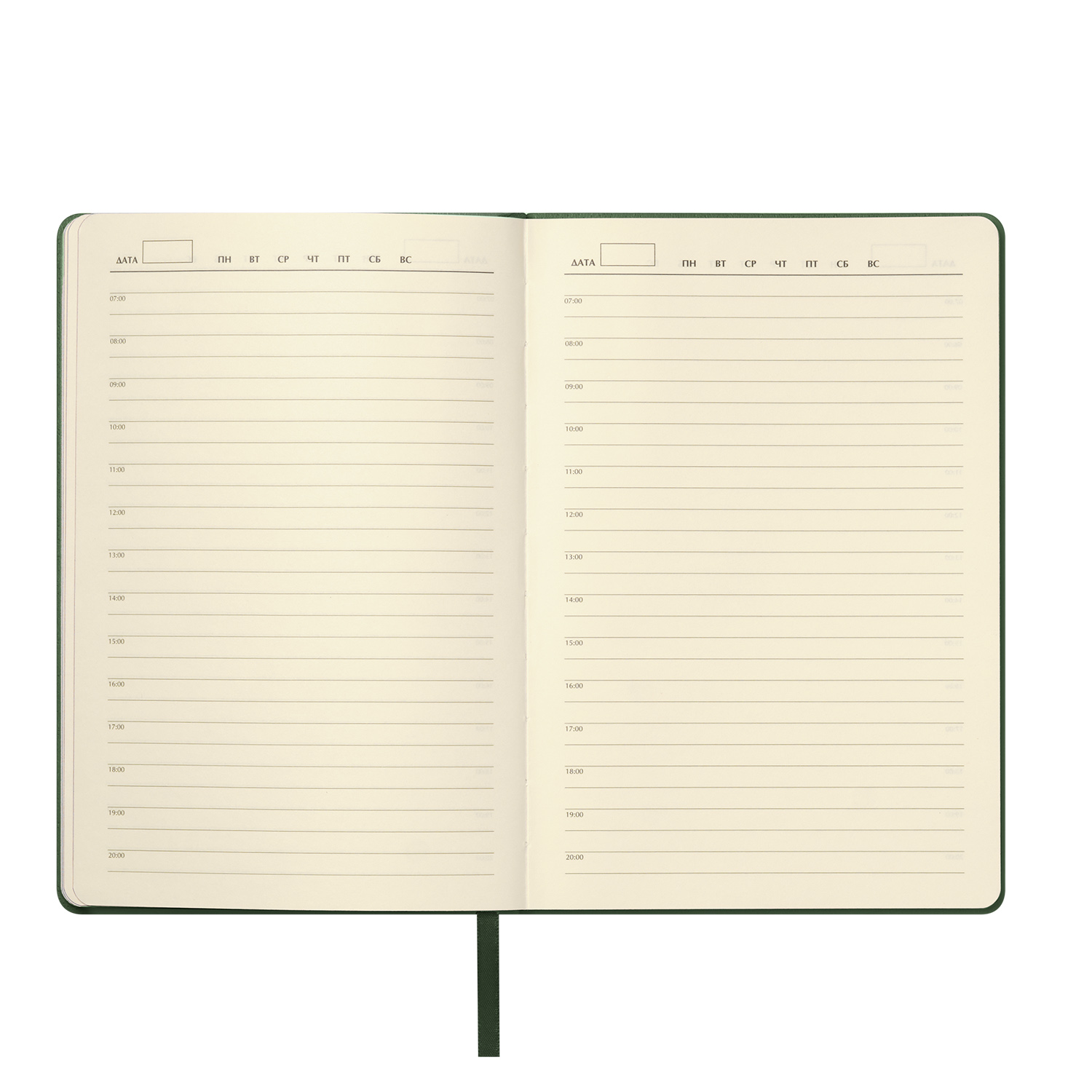 Ежедневник Молто (Molto) недатированный, зеленый (без упаковки, без стикера)