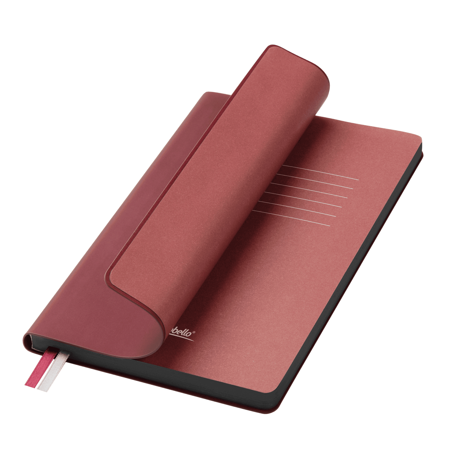 Ежедневник Мун Ривер (Moon River) недатированный, бургунди (без упаковки, без стикера)