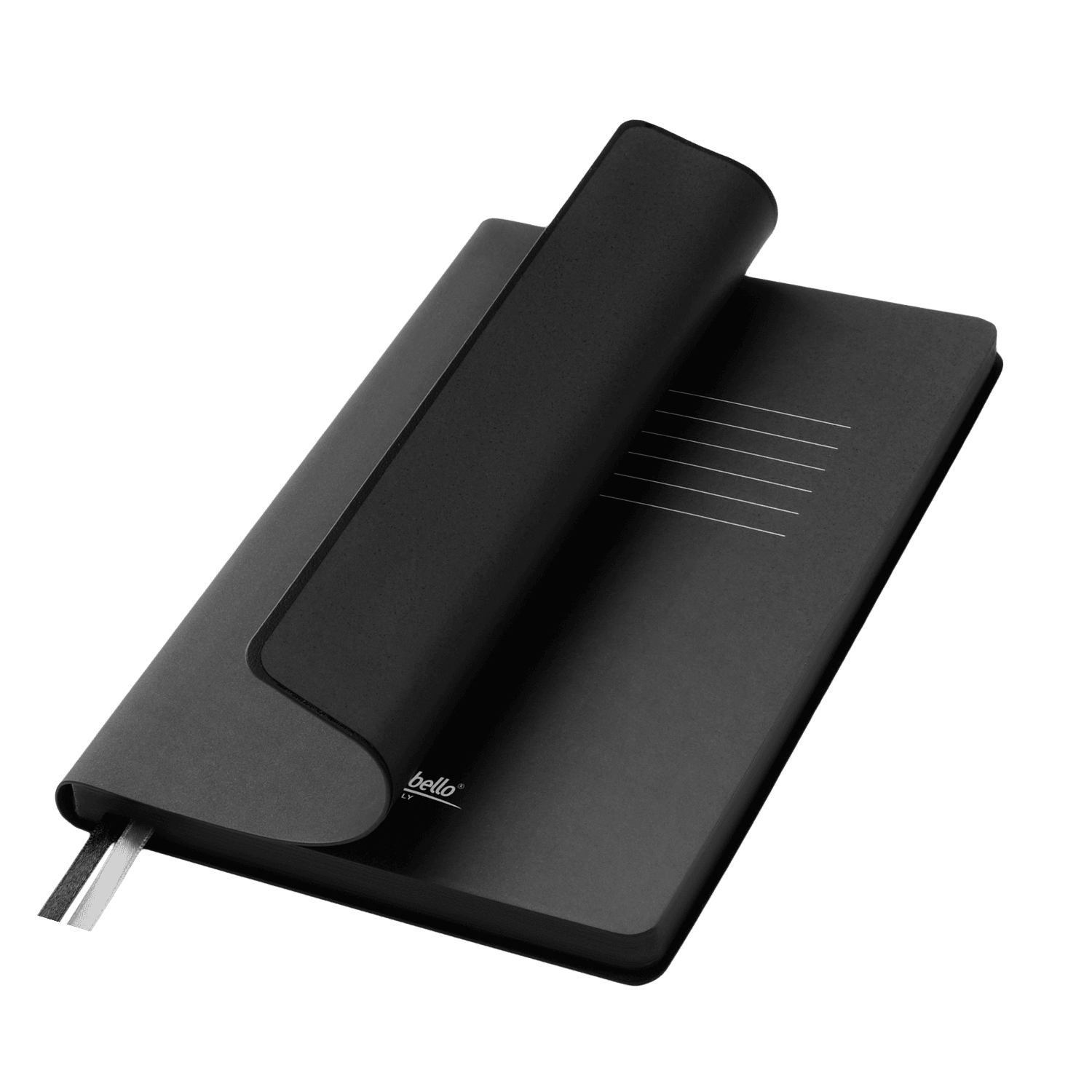 Ежедневник Мун Ривер (Moon River) недатированный, черный (без упаковки, без стикера)