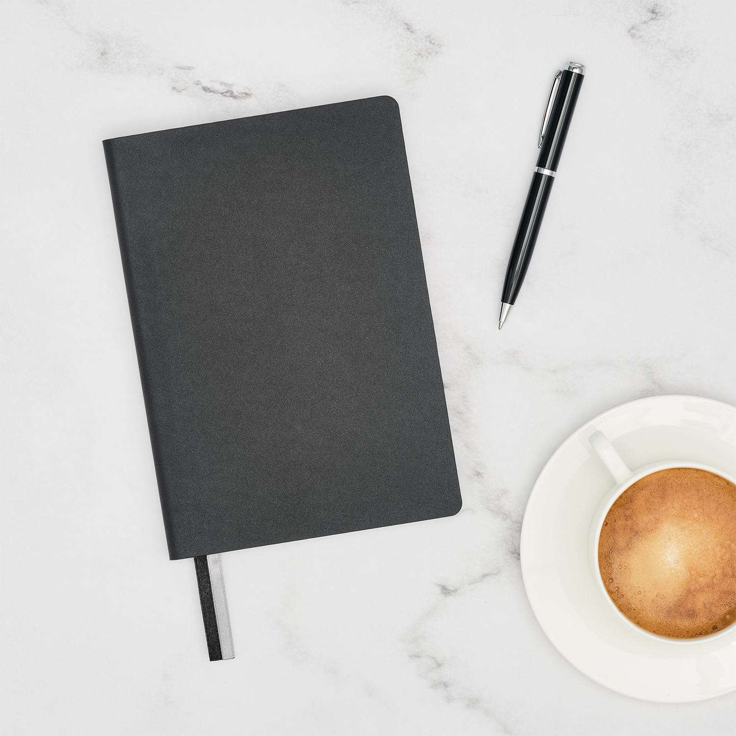 Ежедневник Мун Ривер (Moon River) недатированный, черный (без упаковки, без стикера)