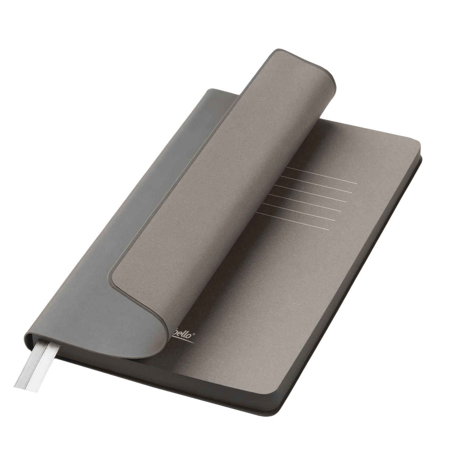 Ежедневник Мун Ривер (Moon River) недатированный, серый