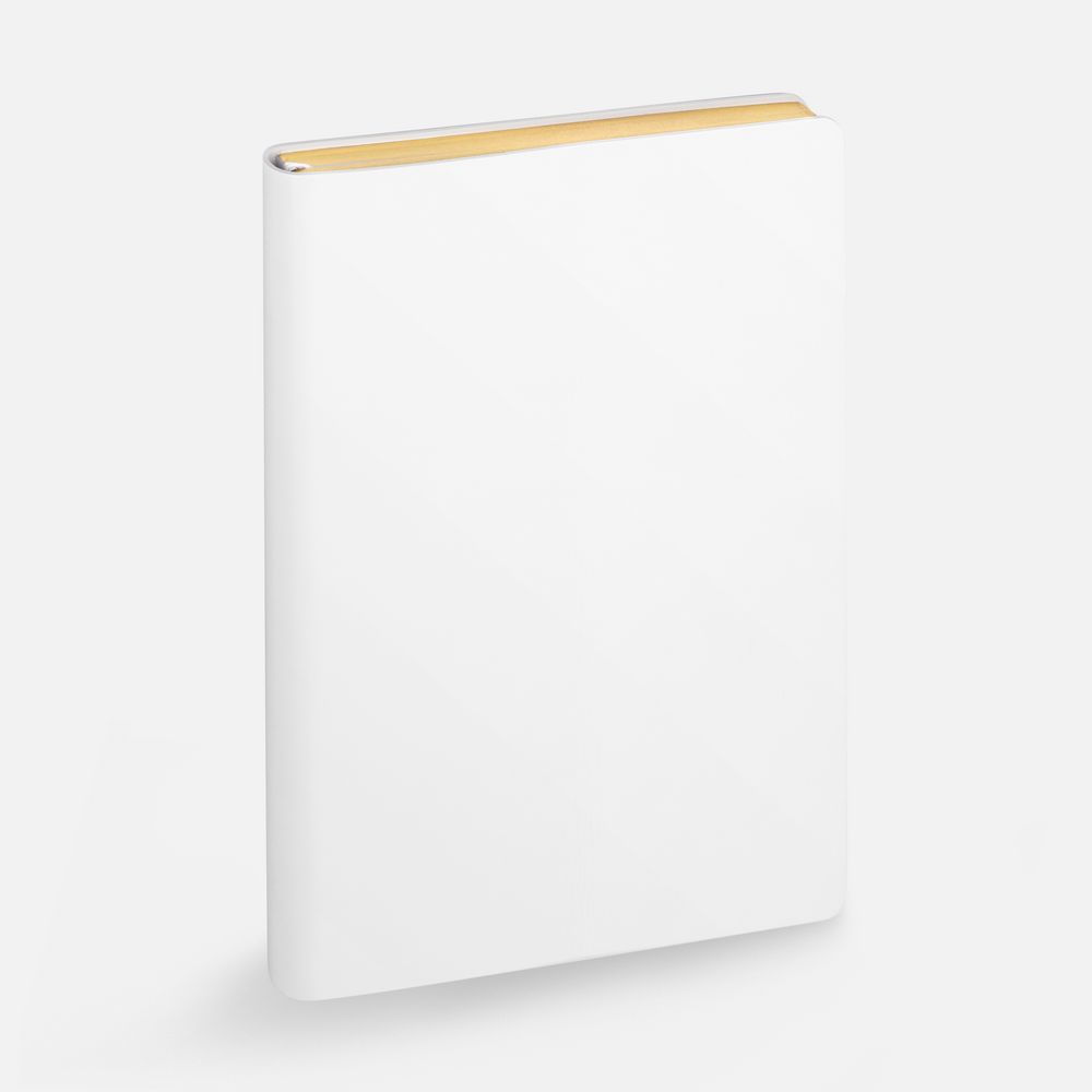 Ежедневник Nebraska Flex, недатированный, белый с золотистым