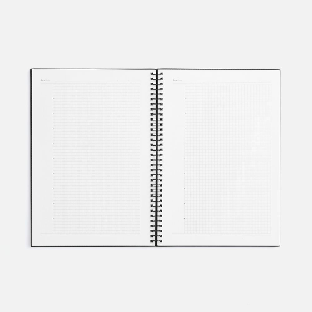 Ежедневник Notera Maxi, недатированный, черный