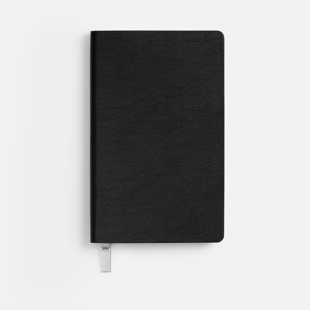 Ежедневник Petrus, недатированный, черный с серебром