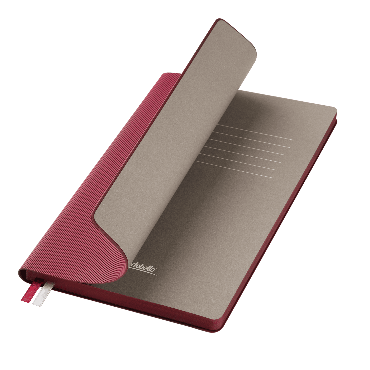 Ежедневник Рейн (Rain) недатированный, бургунди (без упаковки, без стикера)