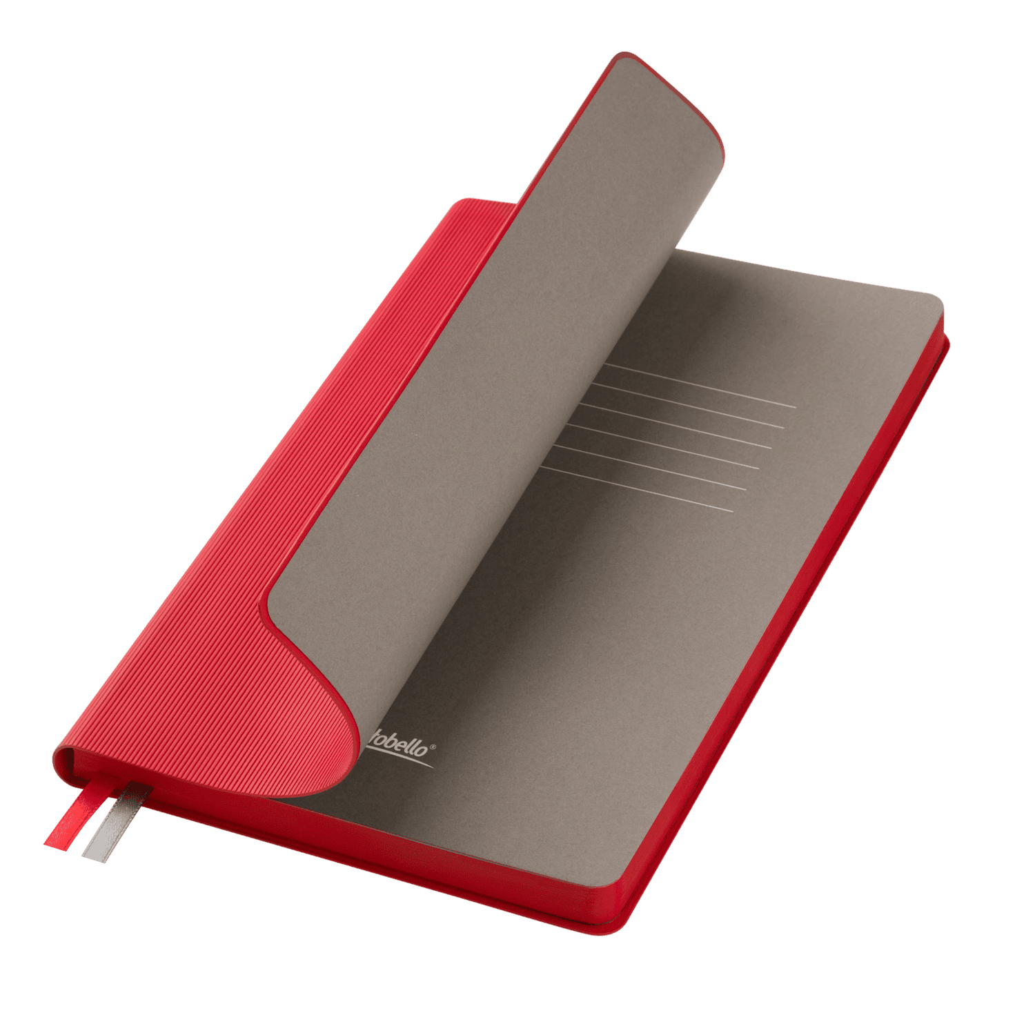 Ежедневник Рейн (Rain) недатированный, красный (без упаковки, без стикера)