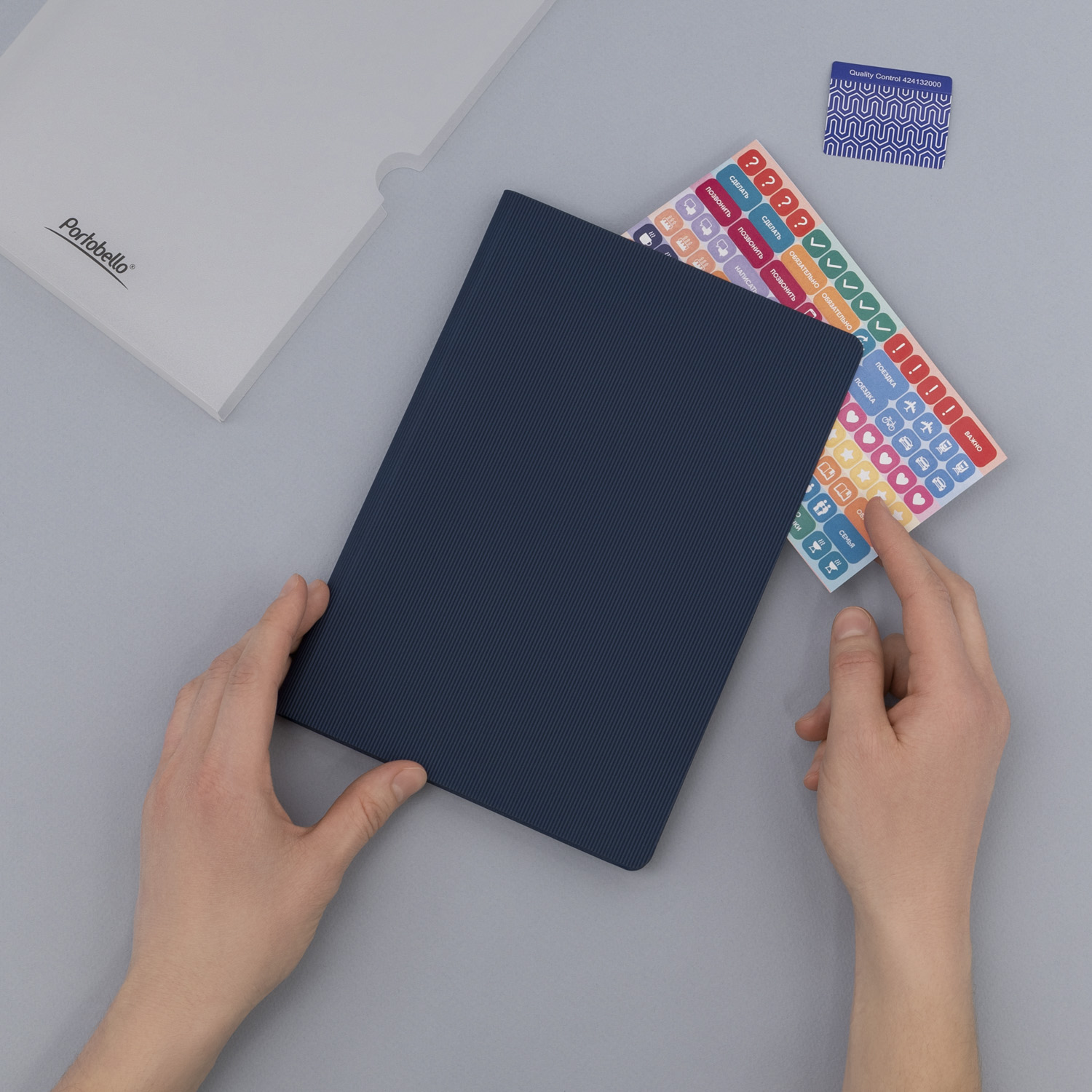 Ежедневник Рейн (Rain) недатированный, синий