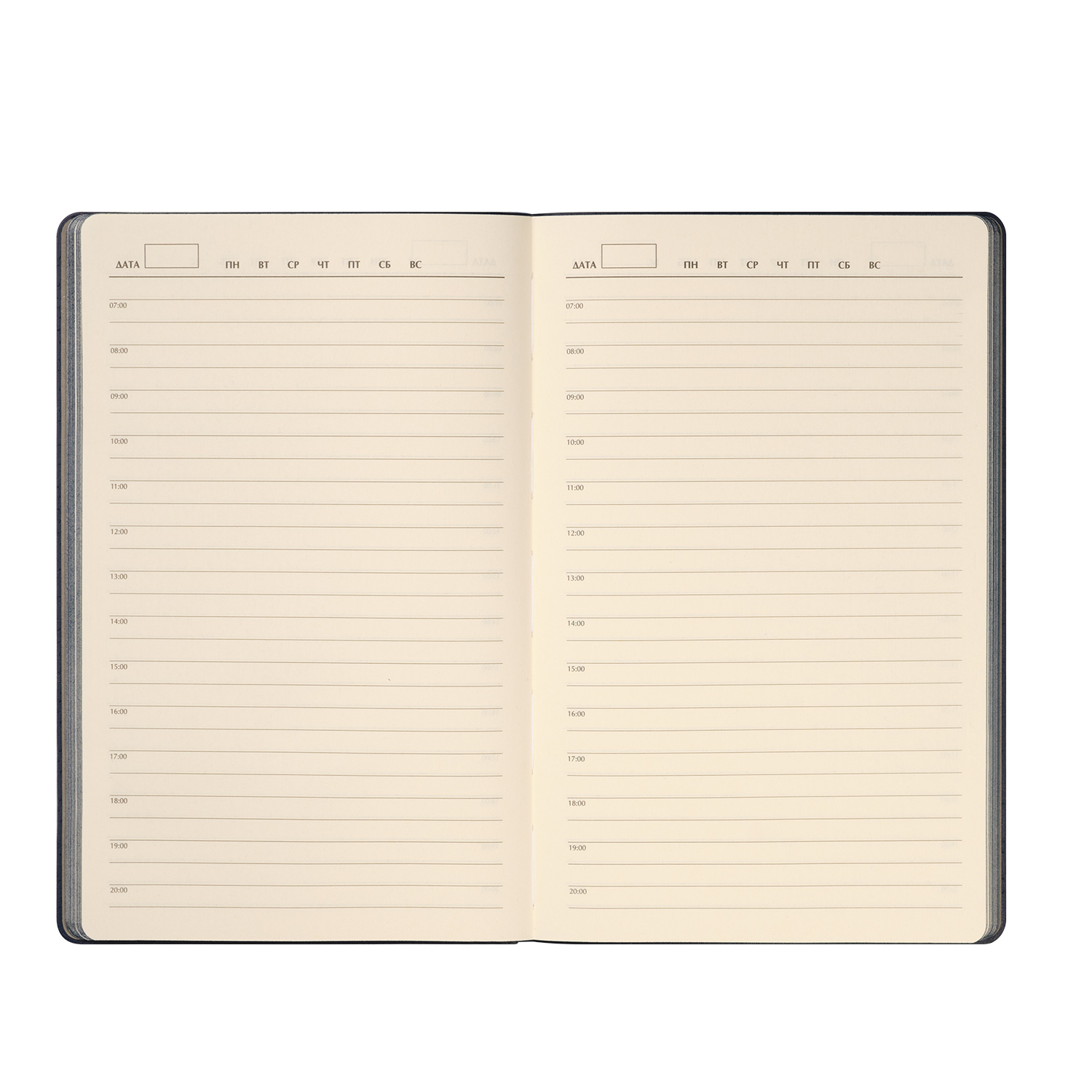 Ежедневник Рейн (Rain) недатированный, синий (без упаковки, без стикера)