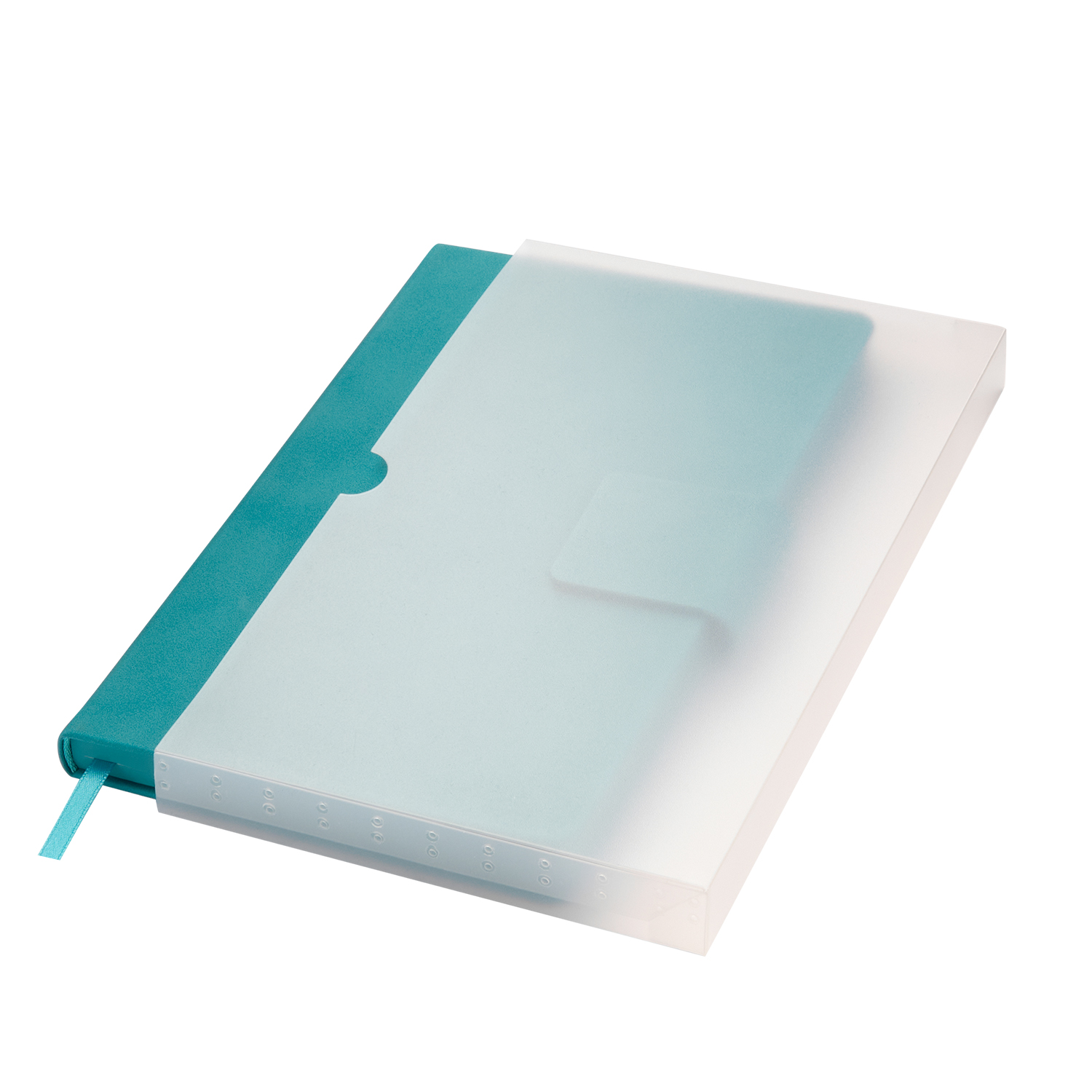 Ежедневник Риц (Ritz) недатированный, бирюзовый, твердая обложка