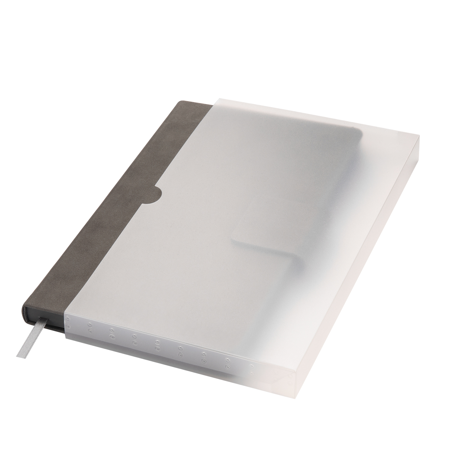 Ежедневник Риц (Ritz) недатированный, серый, твердая обложка