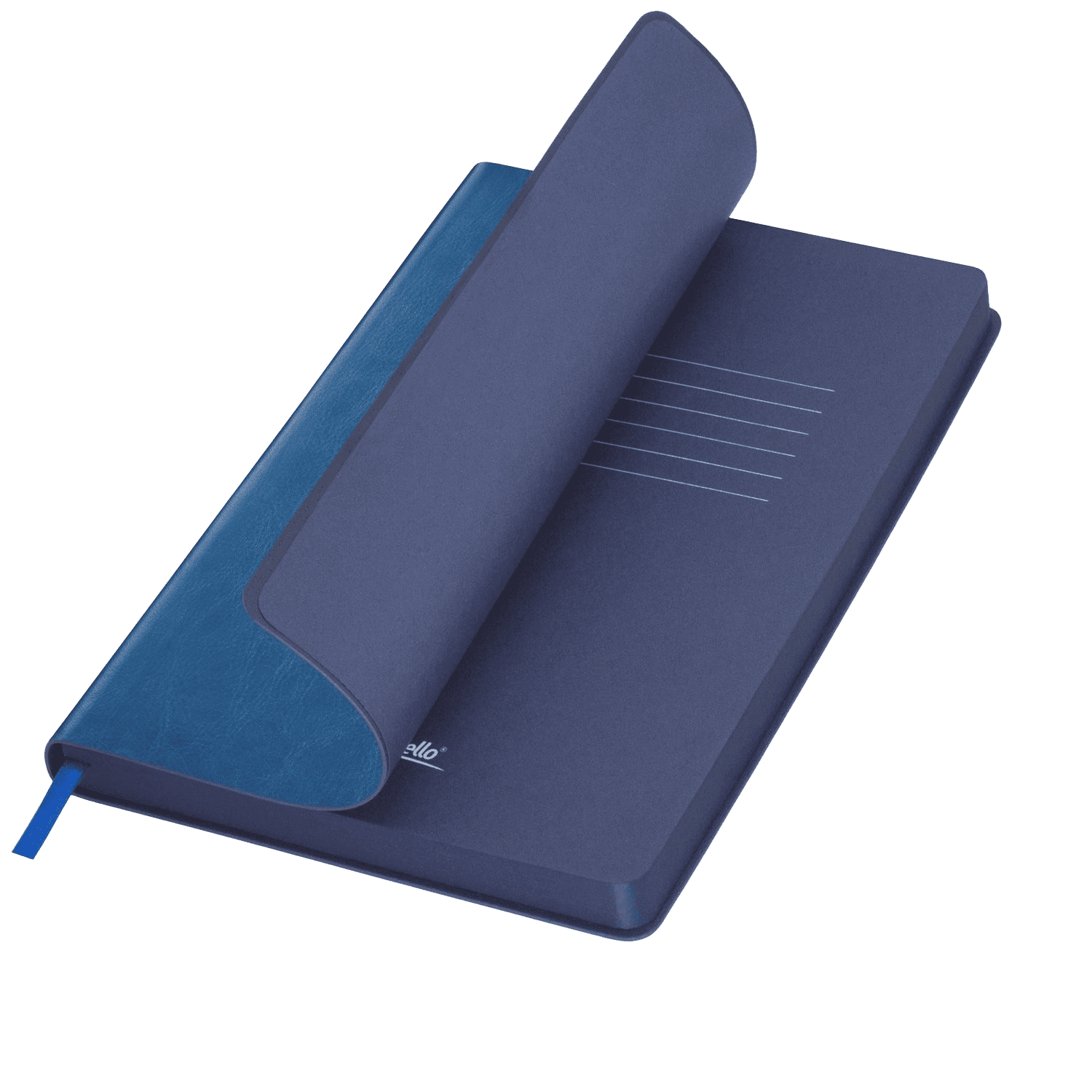 Ежедневник Ривер Сайд (River side) недатированный, лазурный/синий  (без упаковки, без стикера)