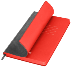 Ежедневник Ривер Сайд (River side) недатированный, серый/красный (без упаковки, без стикера)