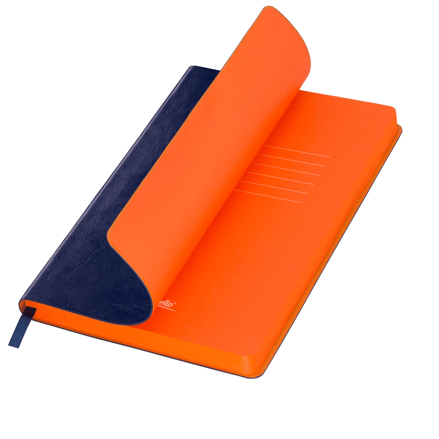 Ежедневник Ривер Сайд (River side) недатированный, синий/оранжевый (без упаковки, без стикера)