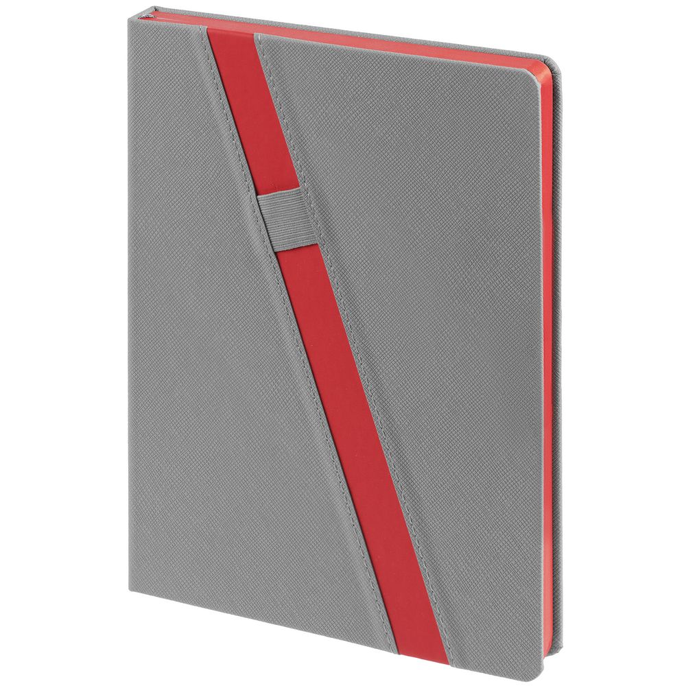Ежедневник Rubikon на заказ, недатированный серо-красный