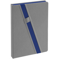 Ежедневник Rubikon на заказ, недатированный серо-синий