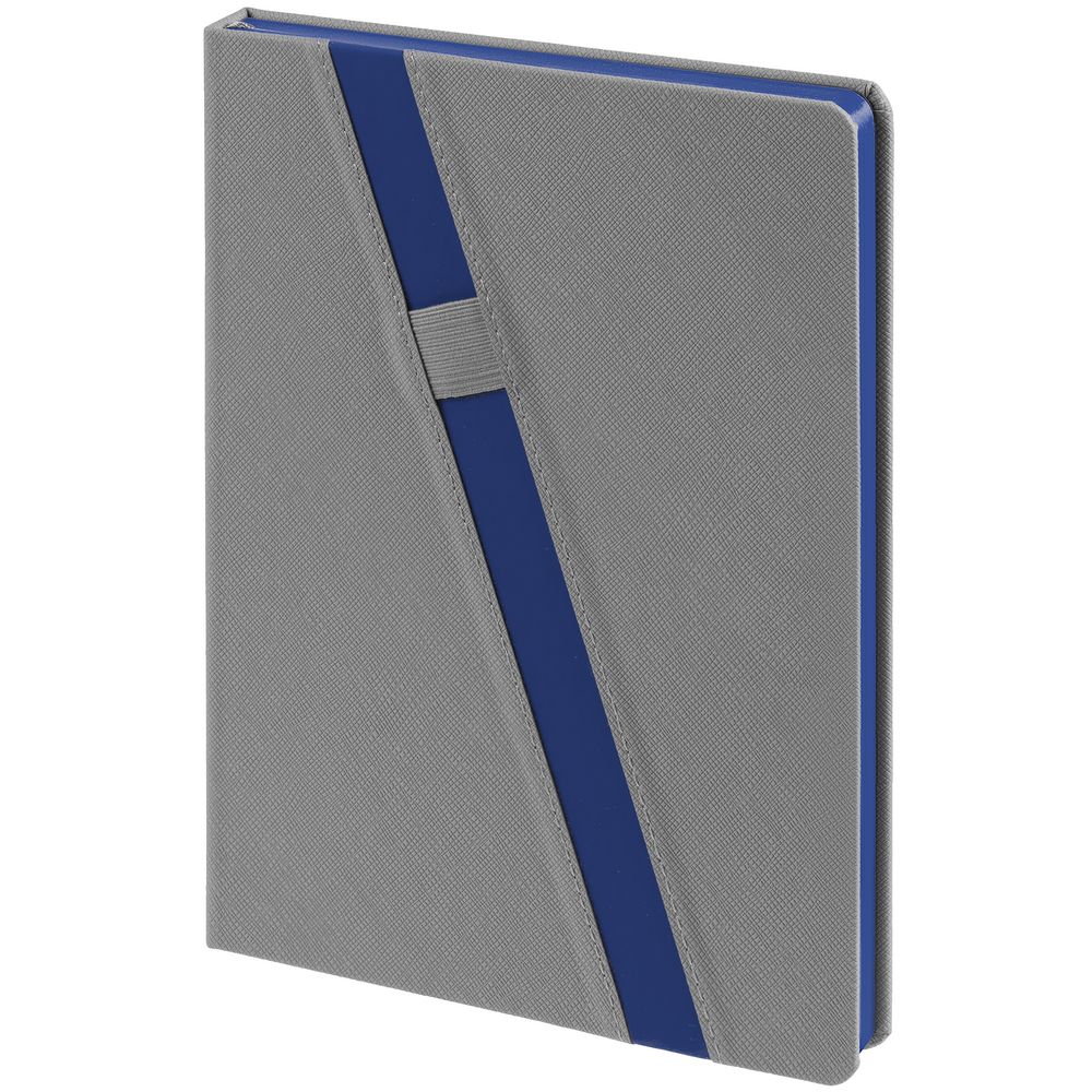 Ежедневник Rubikon на заказ, недатированный серо-синий