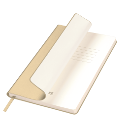 Ежедневник Спарк (Spark) недатированный, белое золото (с упаковкой, со стикерами)