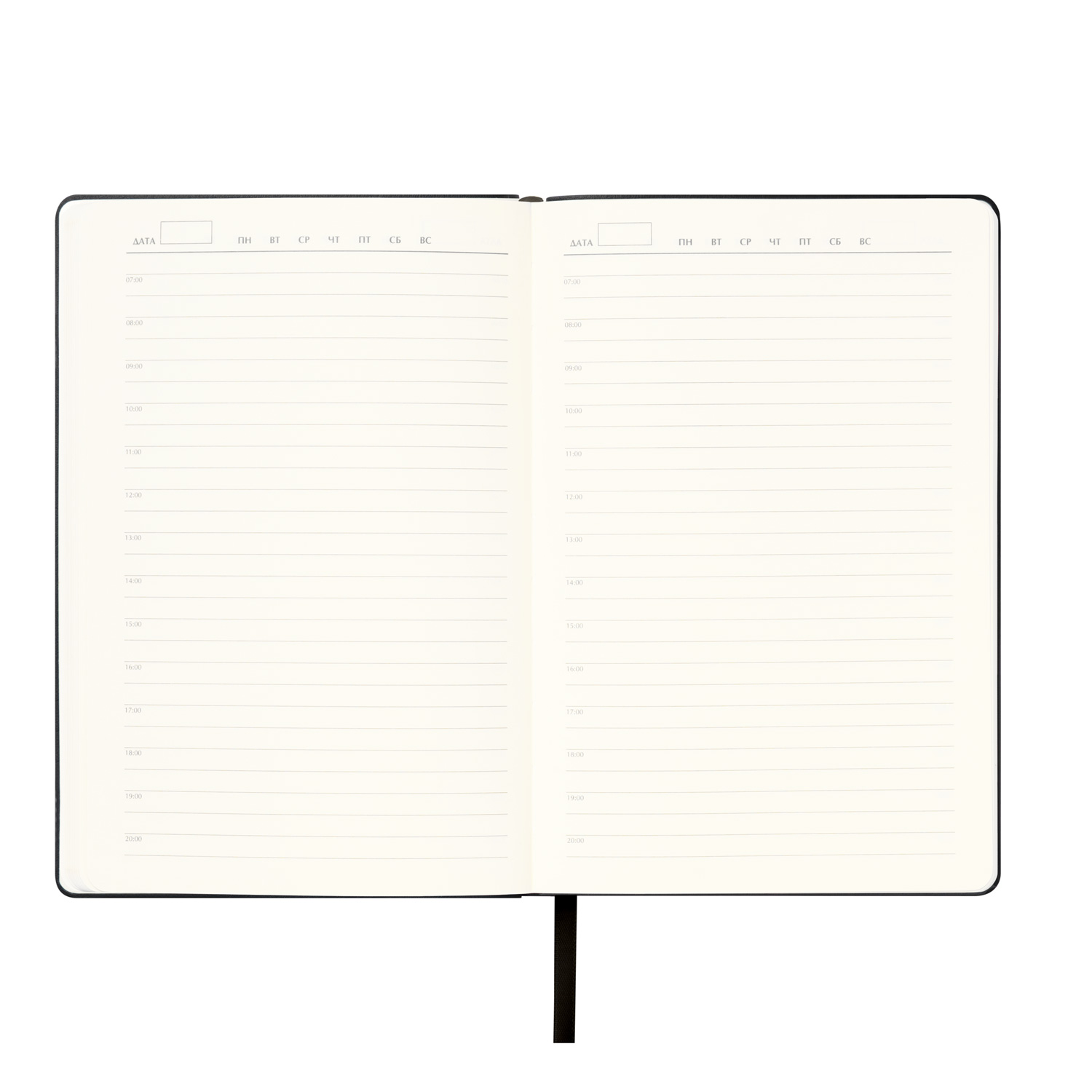 Ежедневник Спарк (Spark) недатированный, черный (с упаковкой, со стикерами)