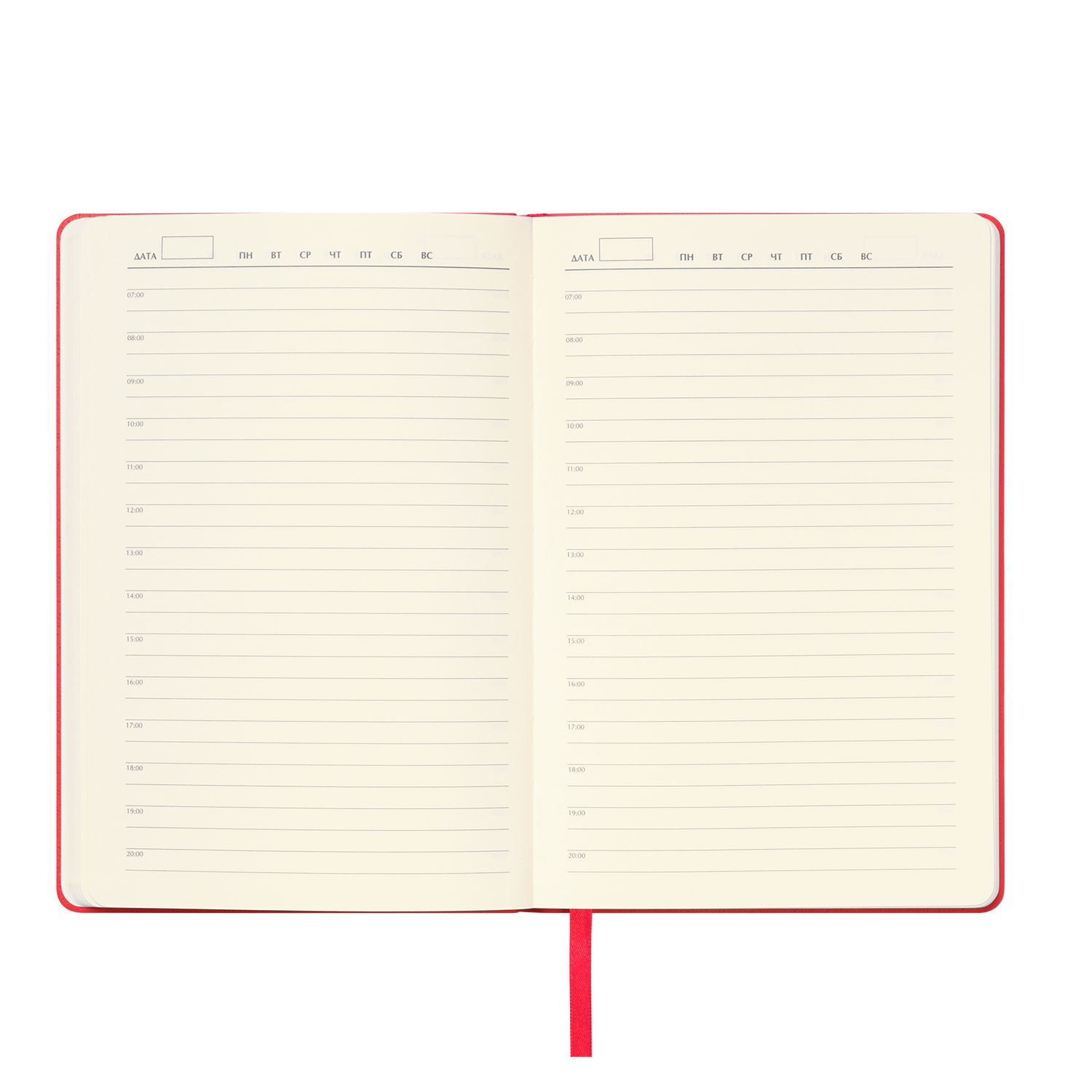 Ежедневник Спарк (Spark) недатированный, красный (с упаковкой, со стикерами)