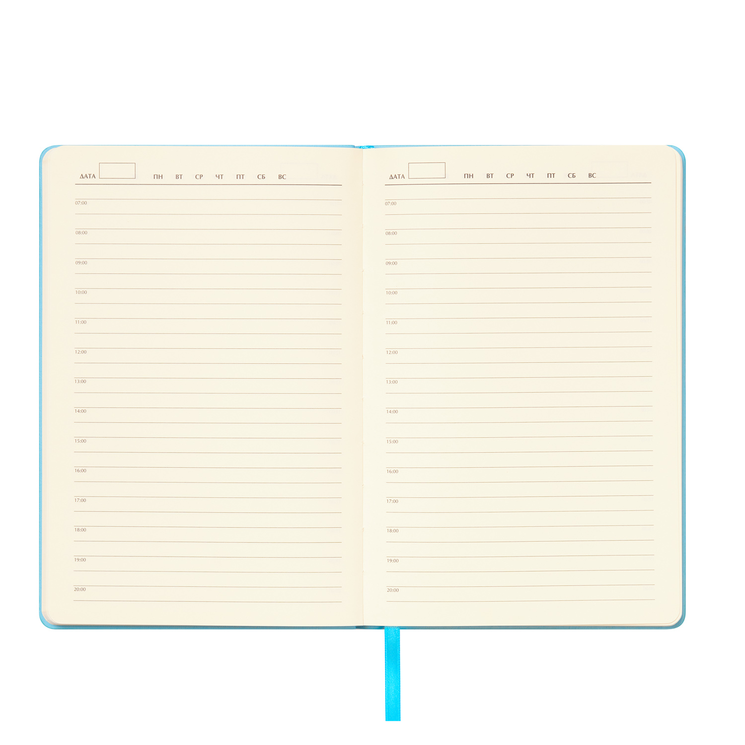 Ежедневник Спарк (Spark) недатированный, лазурный (с упаковкой, со стикерами)