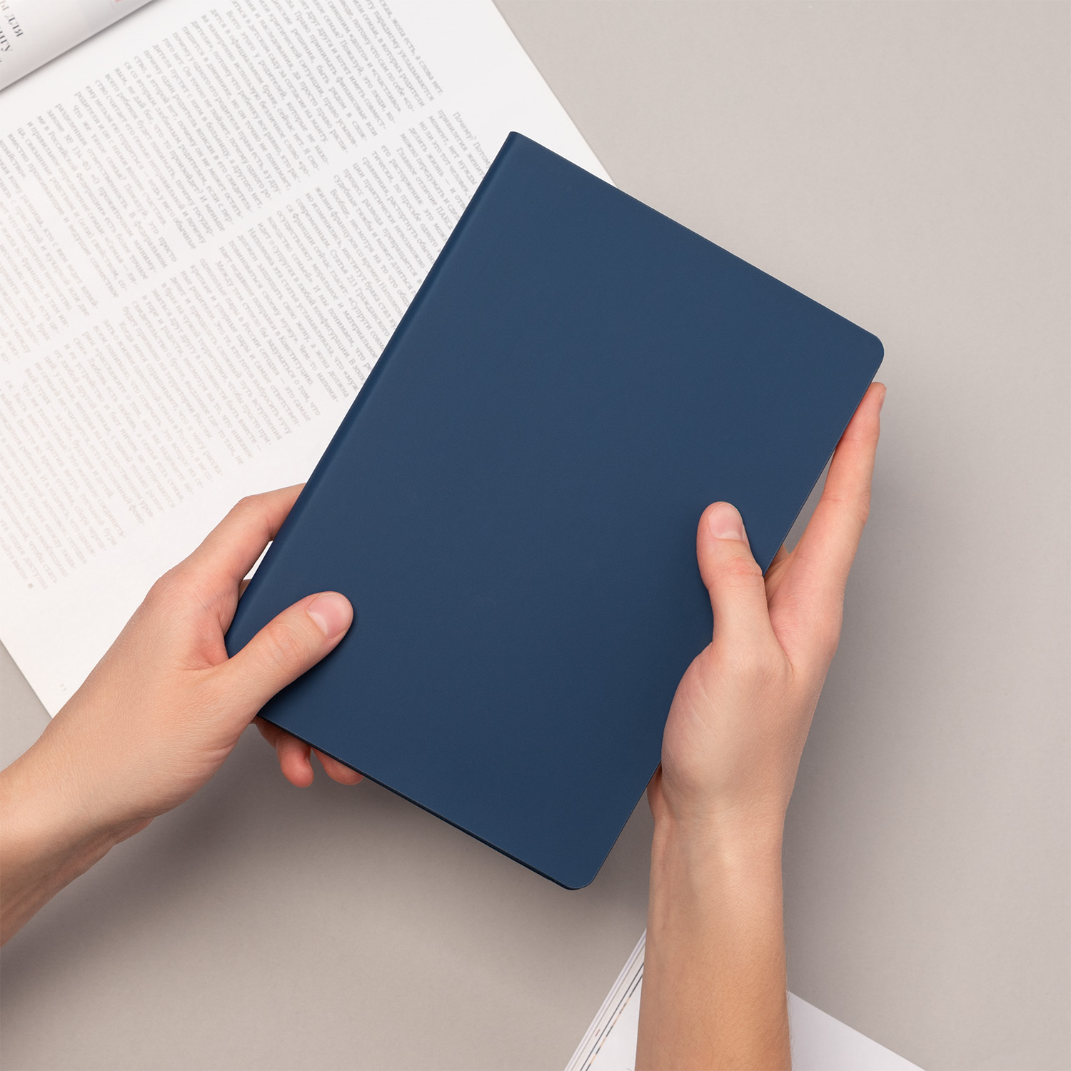 Ежедневник Спарк (Spark) недатированный, синий (без упаковки, без стикера)