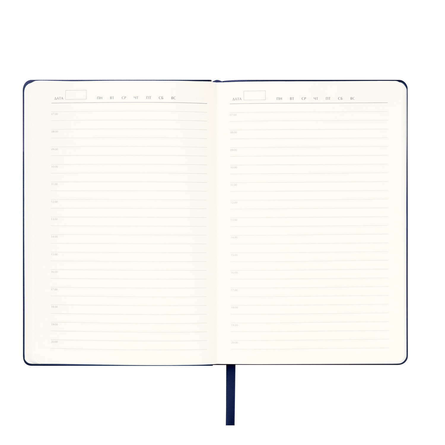 Ежедневник Спарк (Spark) недатированный, синий (с упаковкой, со стикерами)