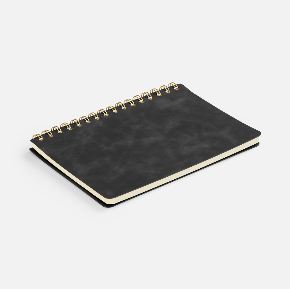 Ежедневник Spiral, недатированный, черный