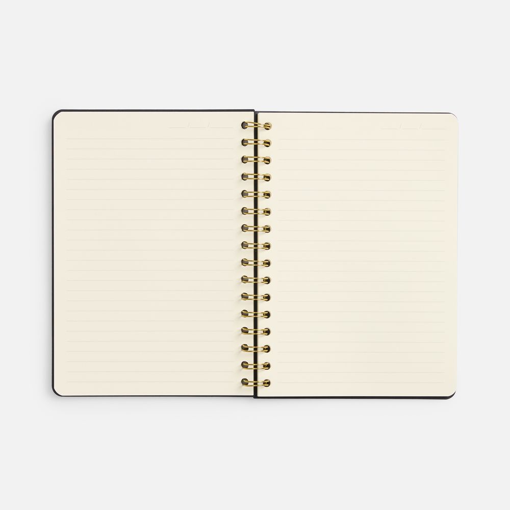 Ежедневник Spiral, недатированный, черный