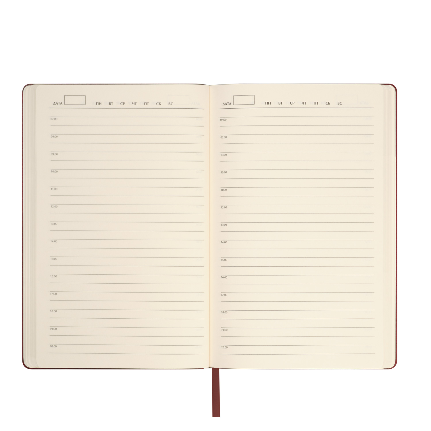 Ежедневник Стар (Star) недатированный, бургунди (без упаковки, без стикера)