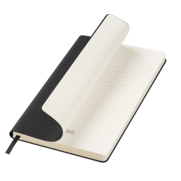 Ежедневник Стар (Star) недатированный, черный (с упаковкой, со стикерами)