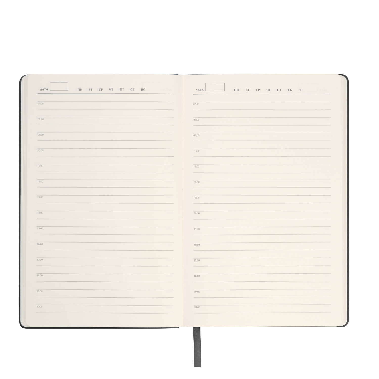 Ежедневник Стар (Star) недатированный, серый (без упаковки, без стикера)