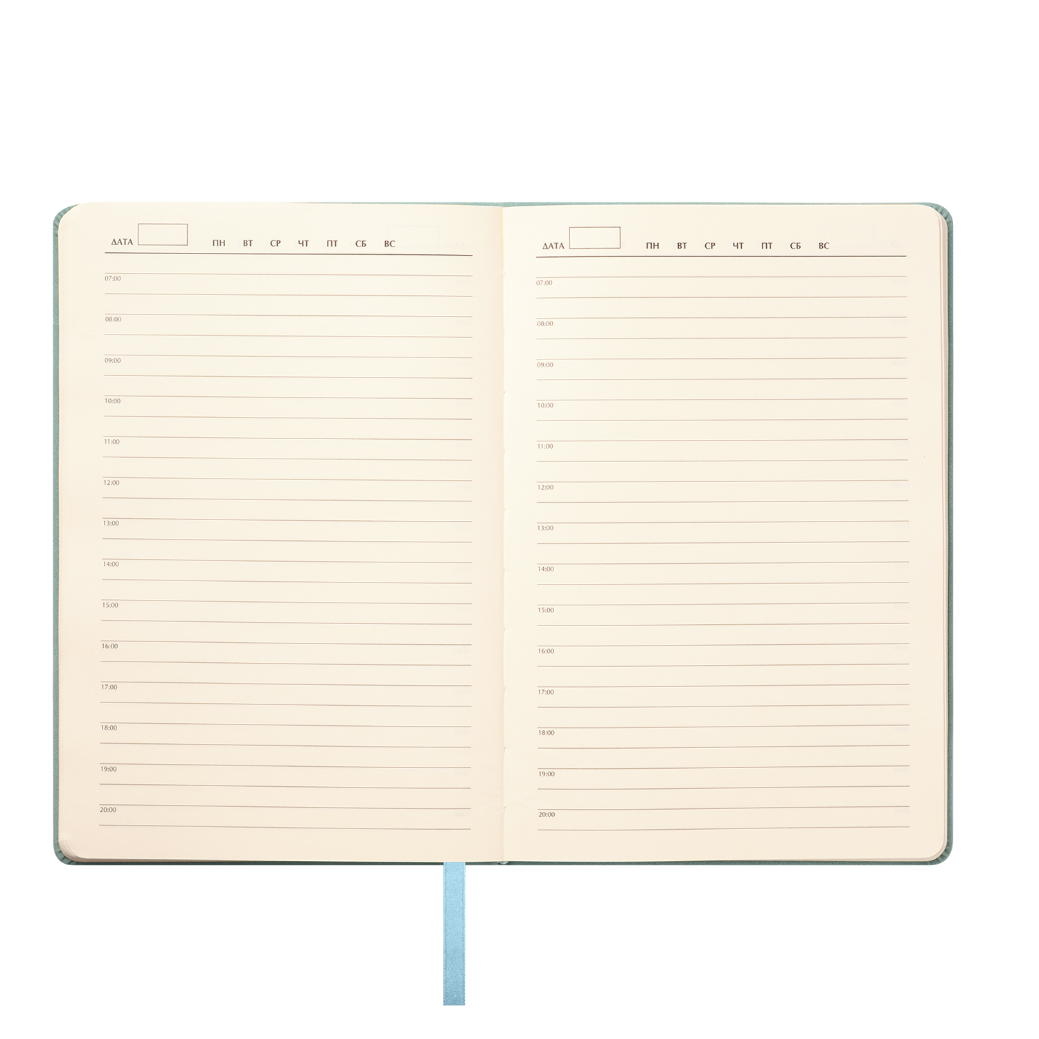 Ежедневник Стелла (Stella) недатированный с магнитом на обложке, бирюзовый