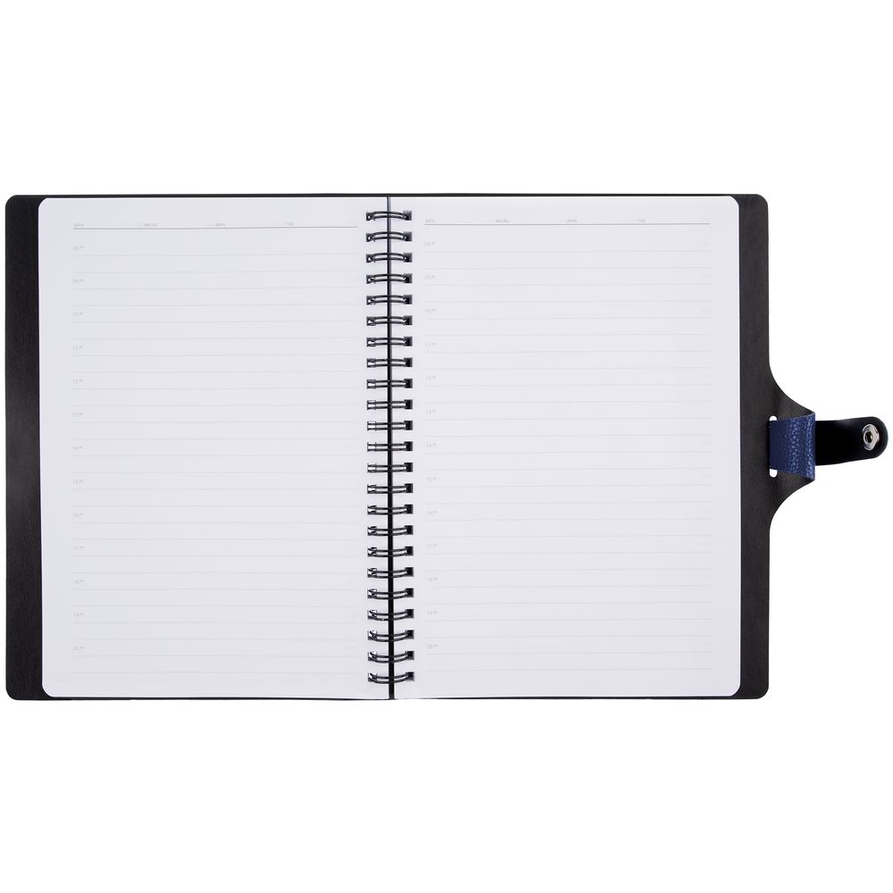 Ежедневник Strep Front на заказ, недатированный, темно-синий