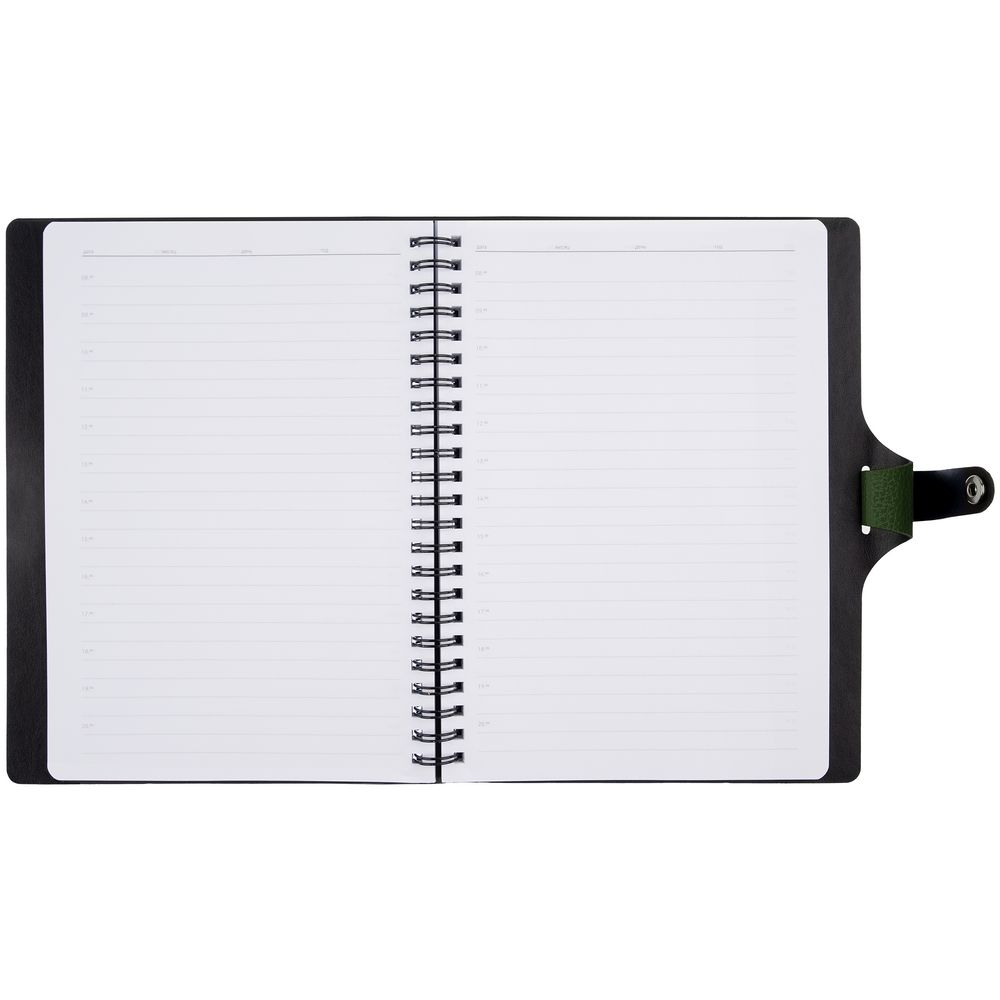 Ежедневник Strep Front на заказ, недатированный, зеленый