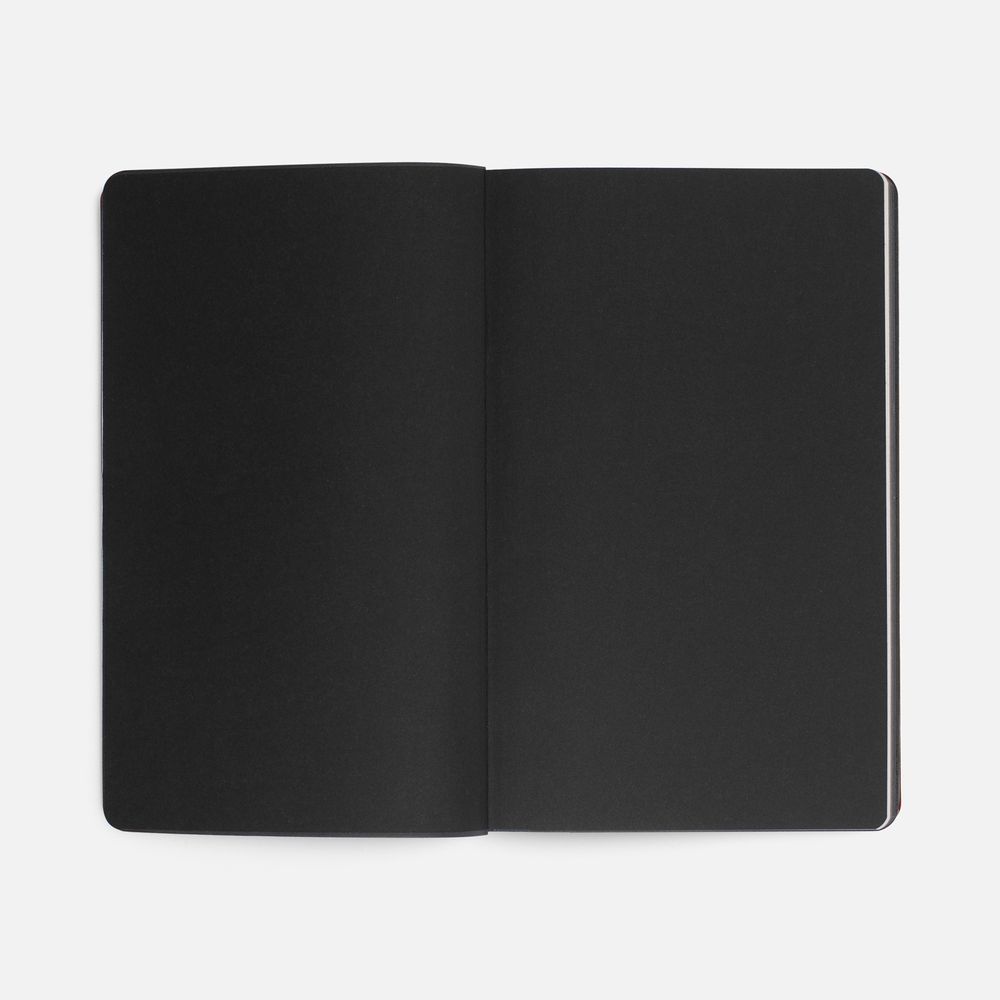 Ежедневник Trait, недатированный, черный с зеленым