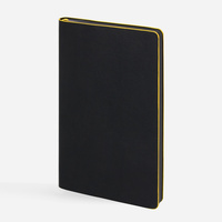 Ежедневник Trait, недатированный, черный с желтым