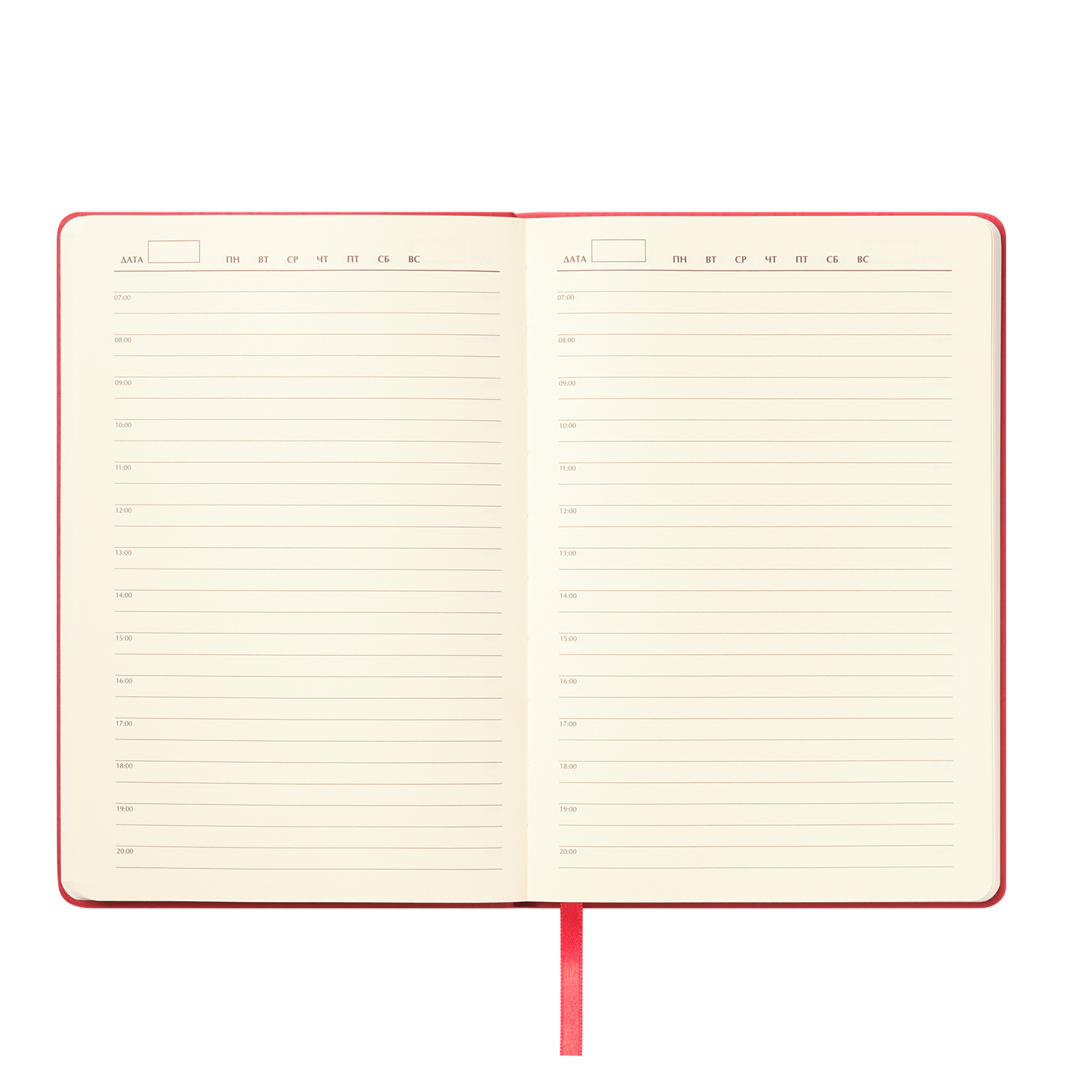 Ежедневник Верона (Verona) недатированный, красный (без упаковки, без стикера)