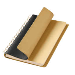 Ежедневник Виста (Vista) недатированный, черный/бежевый