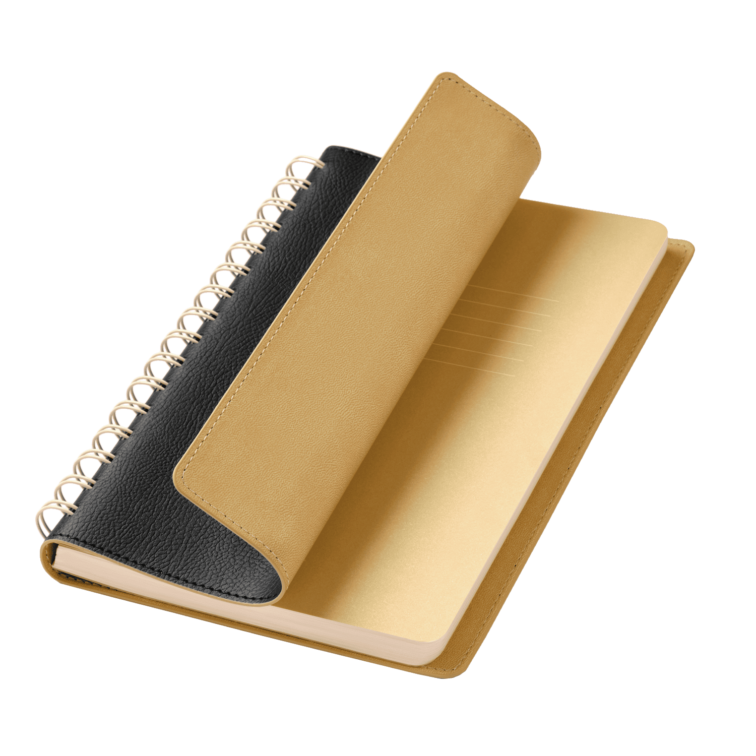 Ежедневник Виста (Vista) недатированный, черный/бежевый