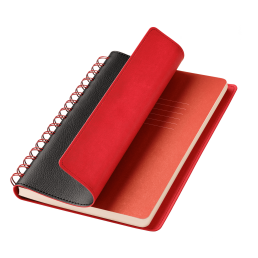 Ежедневник Виста (Vista) недатированный, черный/красный