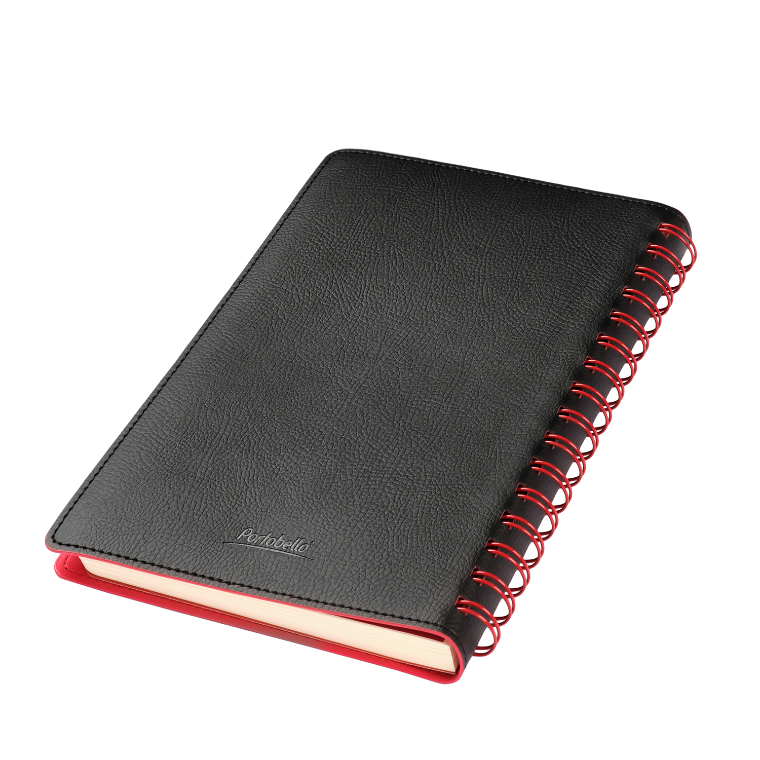 Ежедневник Виста (Vista) недатированный, черный/красный