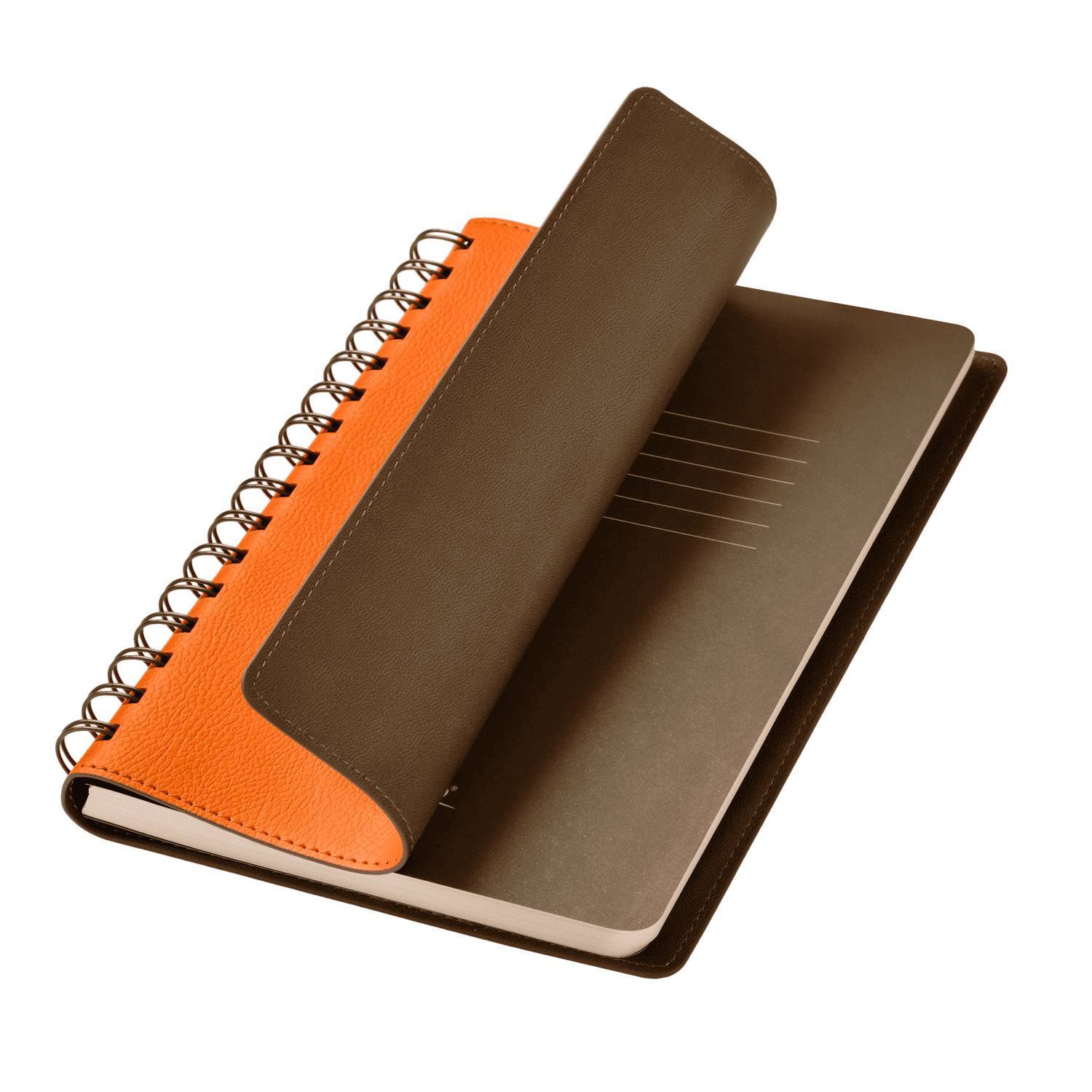 Ежедневник Виста (Vista) недатированный, оранжевый/коричневый