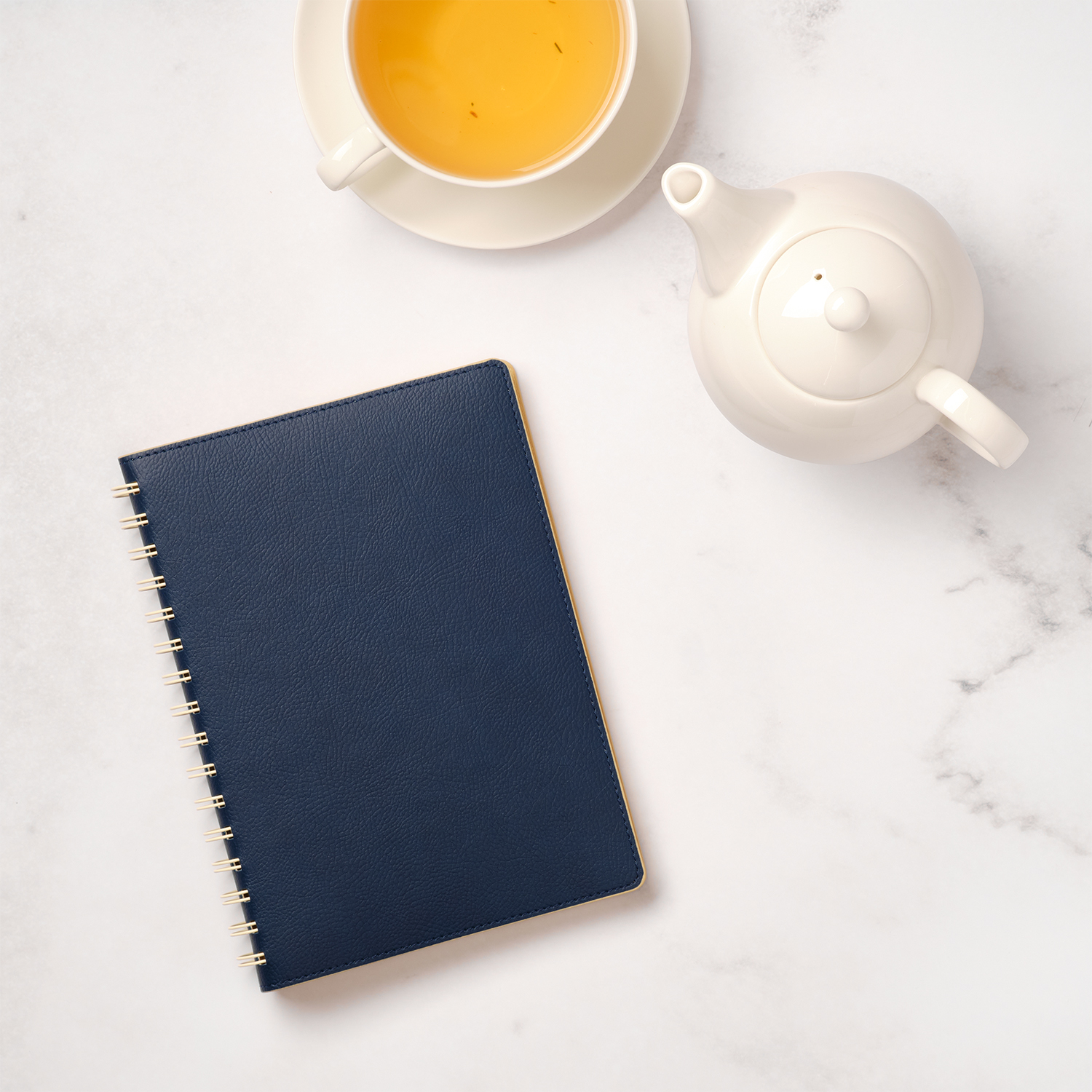 Ежедневник Виста (Vista) недатированный, синий/бежевый